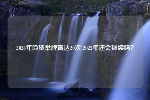 2024年险资举牌高达20次 2025年还会继续吗？