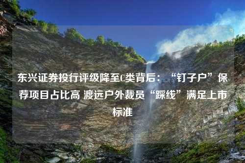 东兴证券投行评级降至C类背后：“钉子户”保荐项目占比高 渡远户外裁员“踩线”满足上市标准